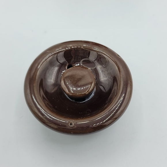 Japanese Dark Glaze Stoneware Tea for One Teapot 1940s-1950s Mid-Century Vintage - Picture 5 of 8